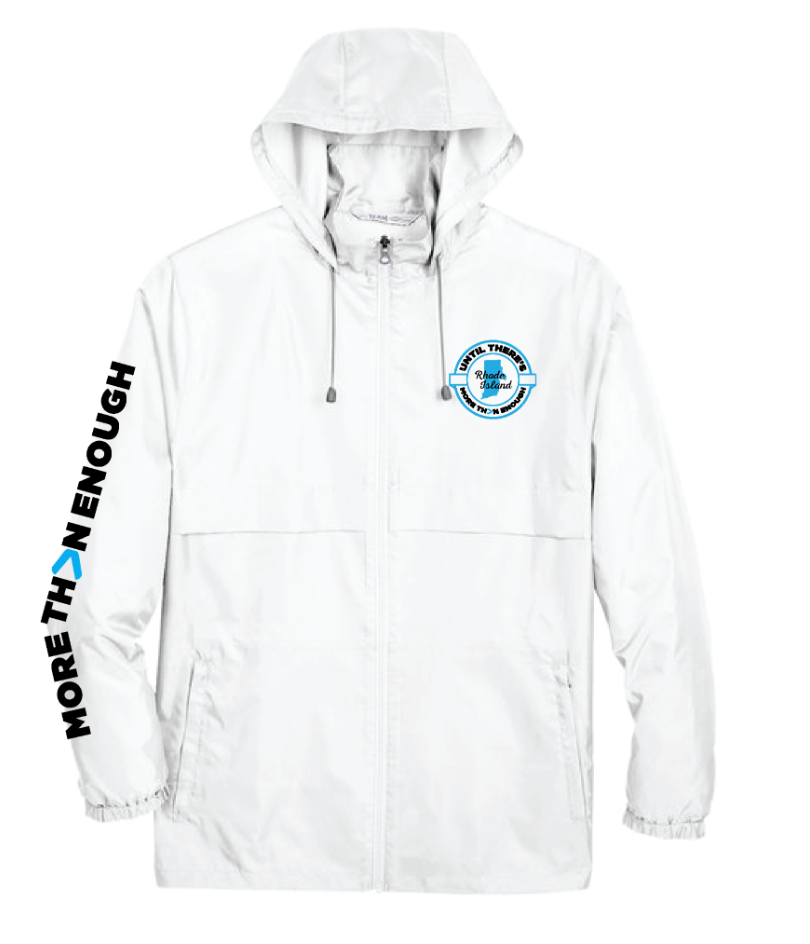 More Than Enough White Jacket with Custom State Patch
